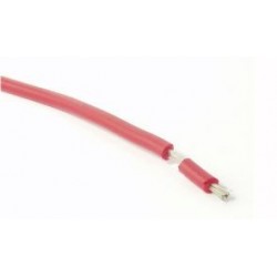 CAVO FLESSIBILE AL SILICONE ROSSO SEZIONE 0,25 mm