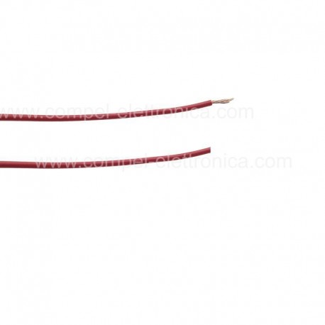 CONDUTTORE ISOLATO AWG24 ROSSO 0,20MM FILO FLESSIBILE