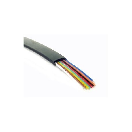 CAVO TELEFONICO PIATTO A 8 POLI NERA