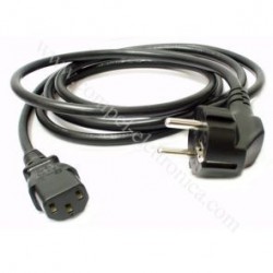 CAVO ALIMENTAZIONE TRIPOLARE SPINA SCHUKO 90° 2MT