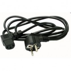 CAVO ALIMENTAZIONE TRIPOLARE 90° CON SPINA SCHUKO 3MT