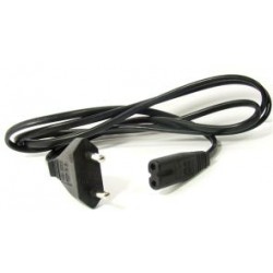 CAVO ALIMENTAZIONE EXTRA PRESA IEC-320-C7 -SPINA 10A NERO 3MT