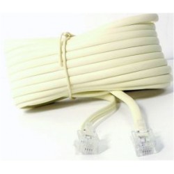 CAVO TELEFONICO 6P/4C RJ11 2 MT AVORIO