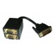 CAVO SPLITTER DVI A 2 FEMMINE VGA