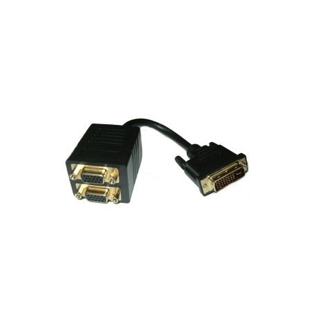 CAVO SPLITTER DVI A 2 FEMMINE VGA