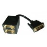 CAVO SPLITTER DVI A 2 FEMMINE VGA