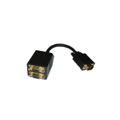 CAVO SPLITTER VGA MASCHIO A 2 VGA FEMMINE SUB 15P HD