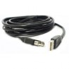 CAVO USB A / USB A 2.0 MASCHIO-FEMMINA 0,6MT NERO