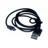 CAVO USB C / USB A 2.0 MASCHIO-MASCHIO ricarica e dati max.3A 1MT NERO