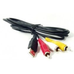 CAVO USB A 2.0 - 3 RCA A/V MASCHIO-MASCHIO 1,8MT