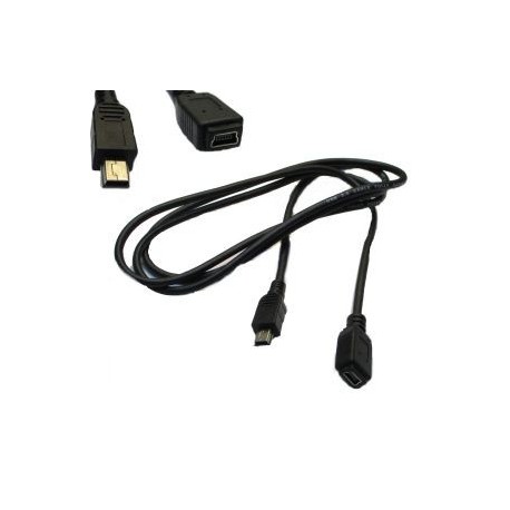 CAVO USB MINI 5P a USB MINI 5P MASCHIO-FEMMINA 1MT