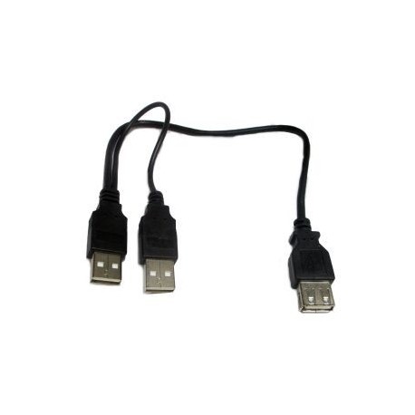 CAVO USB-A 3.0 SDOPPIATORE Y 2MASCHI /1FEMMINA 30CM