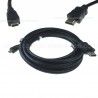 CAVO HDMI ALTA VELOCITA' CON ETHERNET V1.4 / HDMI MICRO Tipo D 2,5MT