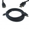 CAVO HDMI ALTA VELOCITA' CON ETHERNET V1.4 / HDMI MICRO Tipo D 1,5MT