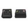 ADATTATORE SCART 21P MASCHIO/FEMMINA 3 RCA / S-VHS CON INTERRUTTORE