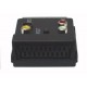 ADATTATORE SCART 21P MASCHIO/FEMMINA 3 RCA / S-VHS CON INTERRUTTORE
