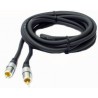 CAVO 2 RCA DIGITALE VIDEO MASCHIO/MASCHIO 1,5MT 75 OHM