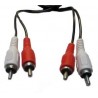 CAVO RCA 2 SPINE MASCHIO / 2 SPINE RCA MASCHIO 1,5 MT SILVER