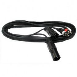 CAVO 2 CANNON XRL A 2 SPINE RCA M/M PROFESSIONALE FLESSIBILE 3MT