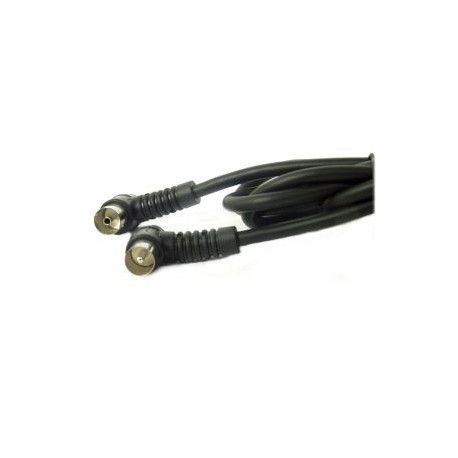 CAVO COAX 9,5 MASCHIO/FEMMINA 120DB 90° CON FERRITE 1,5MT NERO