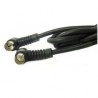 CAVO COAX 9,5 MASCHIO/FEMMINA 120DB 90° CON FERRITE 1,5MT NERO