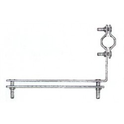 STAFFA DA BALCONE PER PALI D. 25/50mm