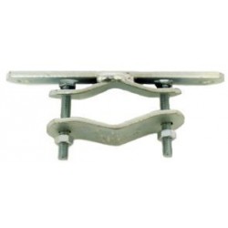 ZANCA PARI MURO PER PALI Diam. 25/50mm