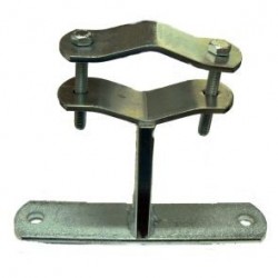 ZANCA A MURO 10cm X PALI Diam. 25/50mm