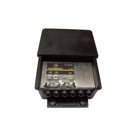 AMPLIFICATORE DA PALO 40-862MHz 12db, 2 INGRESSI LOG. 1-out, MORSETTI