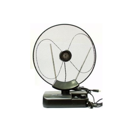 ANTENNA DA INTERNO TV FM/VHF/UHF 0-25 km AMPLIFICATA 30-36DB NERA