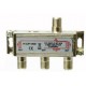 DS3 SPLITTER 3 VIE TV/SAT CONNETTORI (F) VERTICALE
