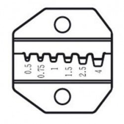 TESTA CRIMPATRICE PER TERMINALI FERRULES AWG 22/20/18/12-CP236DE PROSKIT
