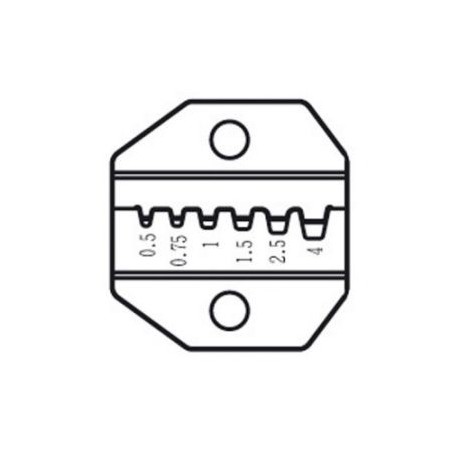 TESTA CRIMPATRICE PER TERMINALI FERRULES AWG 22/20/18/12-CP236DE PROSKIT