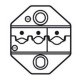TESTA CRIMPATRICE PER FASTON PREISOLATI AWG 22-18/10-CP236DR PROSKIT