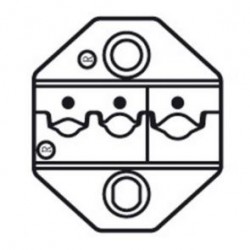 TESTA CRIMPATRICE PER FASTON PREISOLATI AWG 22-18/10-CP236DR PROSKIT
