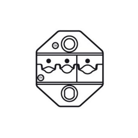 TESTA CRIMPATRICE PER FASTON PREISOLATI AWG 22-18/10-CP236DR PROSKIT