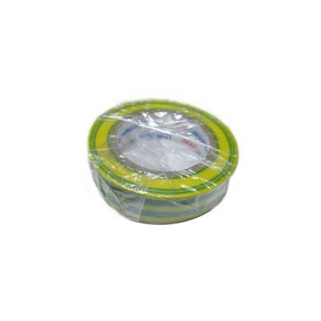 NASTRO ELETTROISOLANTE 15MM X 10MT SPESS.150µM GIALLO-VERDE