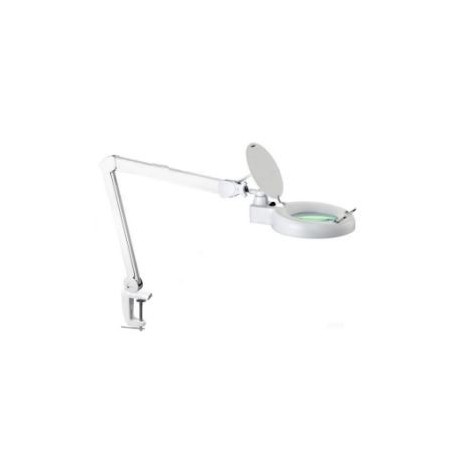 LAMPADA A MORSETTO DA TAVOLO CON LENTE INGRAND. 5 DIOTTRIE 90 LED BIANCA