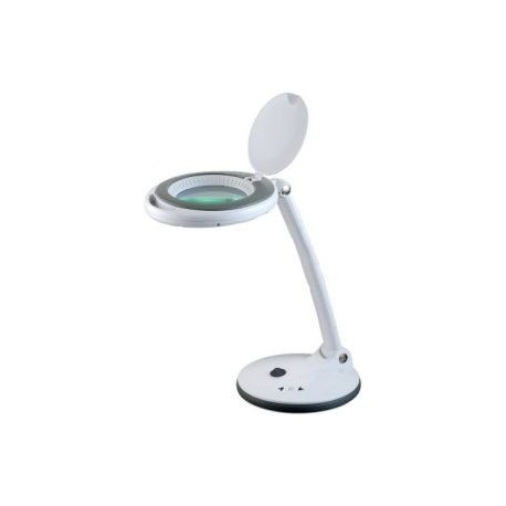 LAMPADA CON BASE E LENTE INGRANDIMENTO 3/12 DIOTTRIE 48 LED E DIMMER