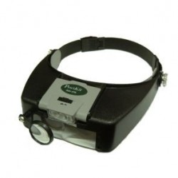 LENTE A VISIERA CON MONOCOLO- 2 LED/ 3 LENTI MA016 PROSKIT