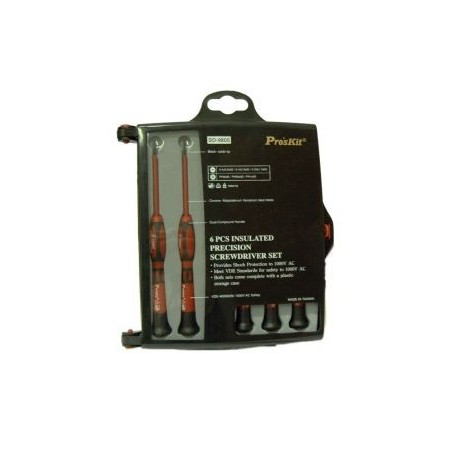 KIT CACCIAVITI 6PZ PROFESSIONALI ISOLATI SD9805 PROSKIT