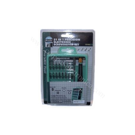 KIT CACCIAVITI 31 IN 1 PRECISIONE SD9802 PROSKIT