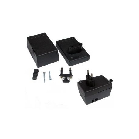 CONTENITORE IN PLASTICA CON SPINA 10A 64X82X55H NERO