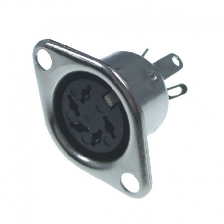 PRESA PANNELLO 5 POLI DIN 45322 DISTANTI