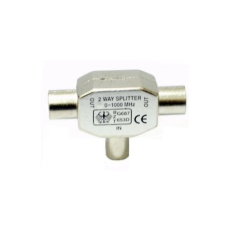 PARTITORE COAX TERRESTRE 1 SPINA 2 PRESE