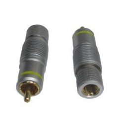 SPINA RCA METALLO SILVER PROFESSIONALE GIALLO