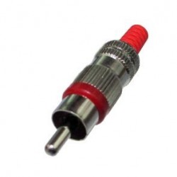 SPINA RCA METALLO ROSSA PROFESSIONALE