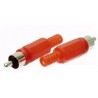 SPINA RCA IN PVC ROSSA PROFESSIONALE