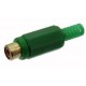 PRESA RCA IN PVC VERDE