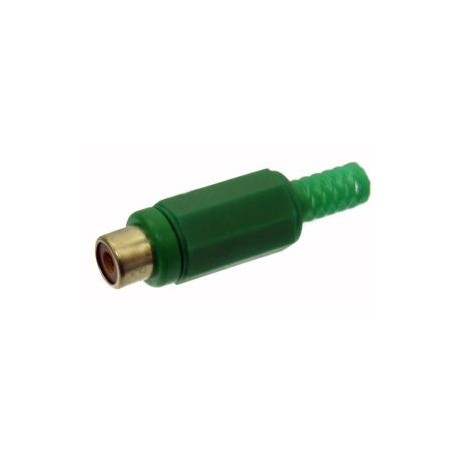 PRESA RCA IN PVC VERDE